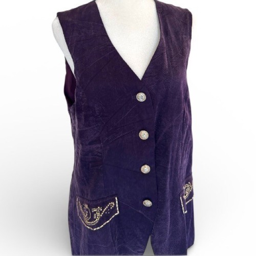 Vintage vest 90s women - vest,